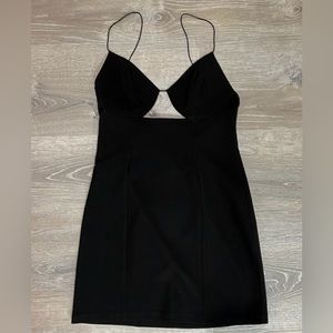 Black mini dress